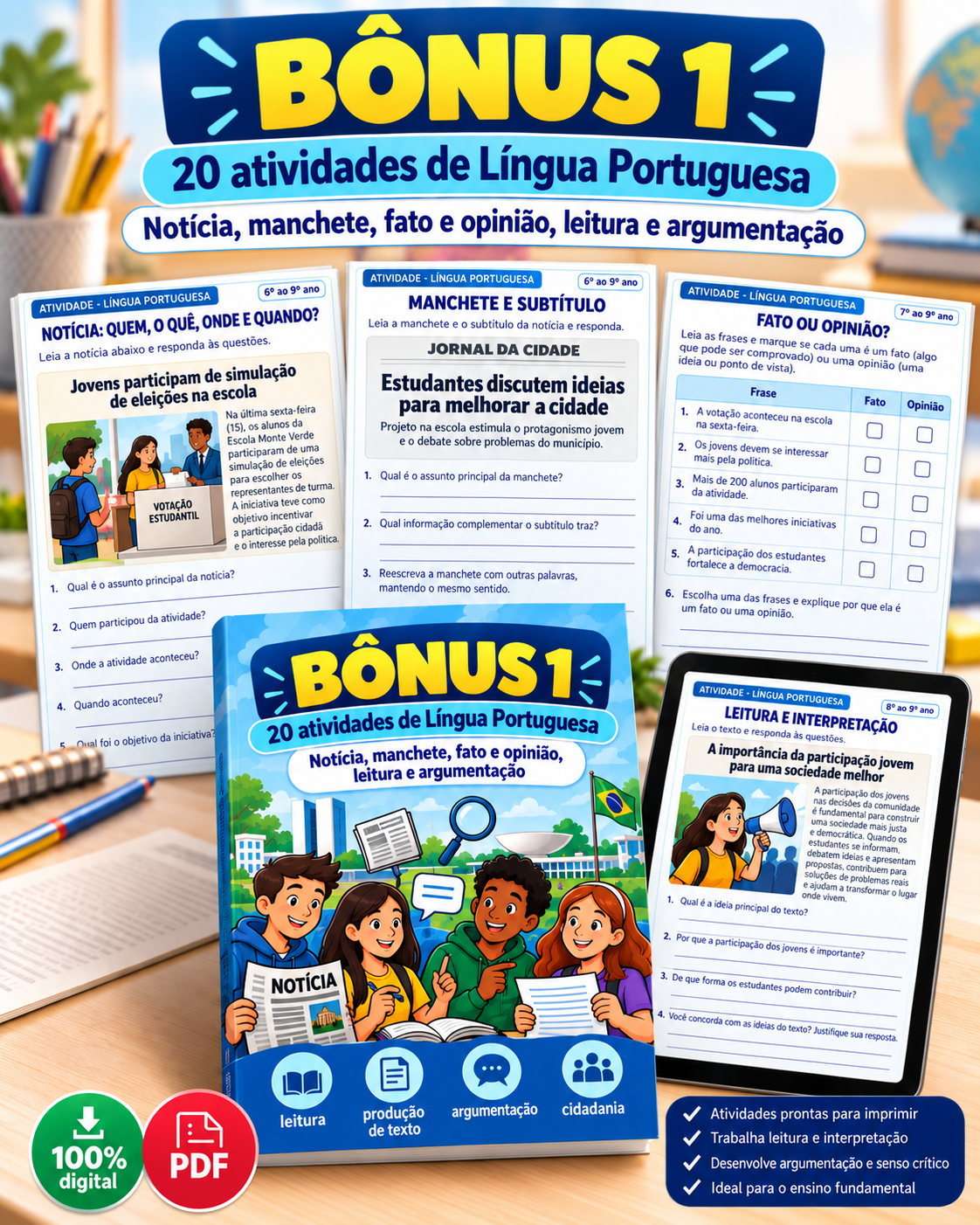 Bônus 01 - +20 Atividades sobre Fake News e Desinformação